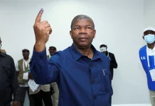Angola's President and leader of the People's Movement for the Liberation of Angola (MPLA) ruling party Joao Lourenco