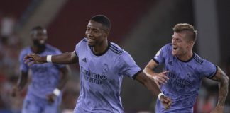Alaba free-kick gives Real Madrid win to start title defence