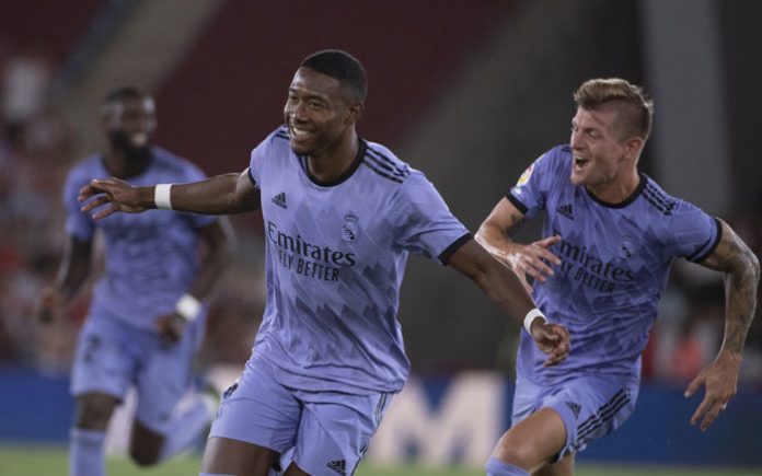 Alaba free-kick gives Real Madrid win to start title defence