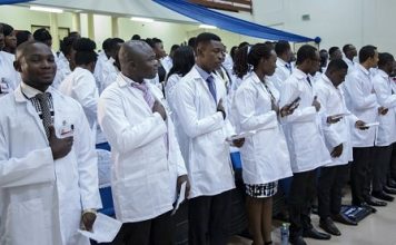 Doctors taking their oath
